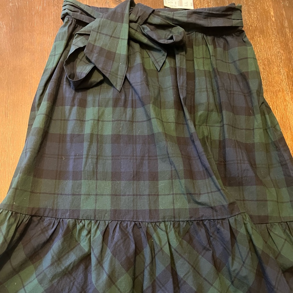 J.Crew Tartan midi skirt. NWT